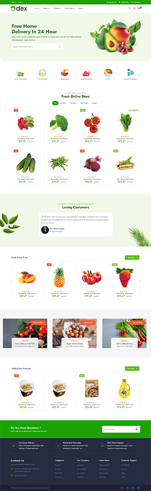 Organic Food HTML 