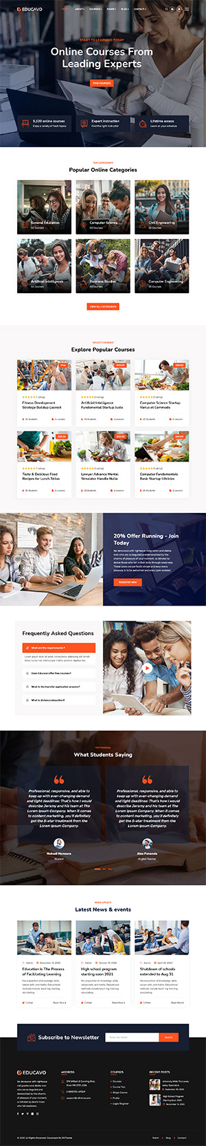 Education HTML Template
